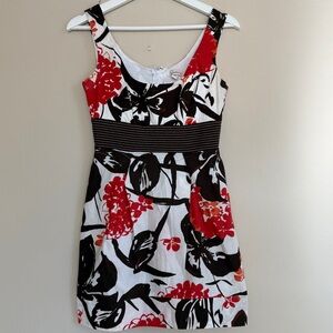 Y2K Speechless Juniors Size 3 Mini Floral Dress Chocolate Brown Orange